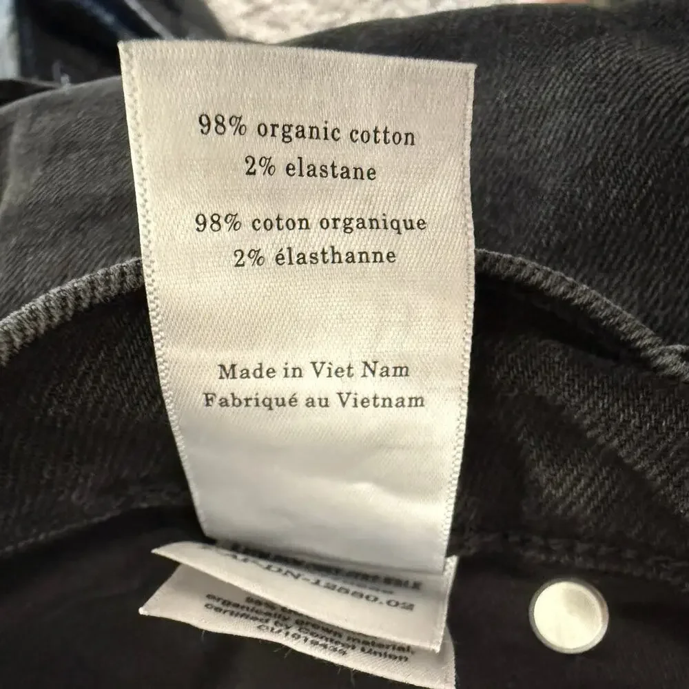 NEW Everlane Sz 29 The Cheeky Straight Jean‎ in Washed Black